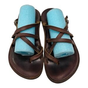 David Piper & Sons‎ The Original Brown Leather Handcrafted Sandal Men's  8
